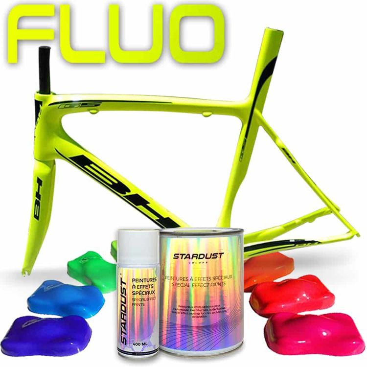 Pintura bicicleta fluorescente Pintura bicicleta fluorescente