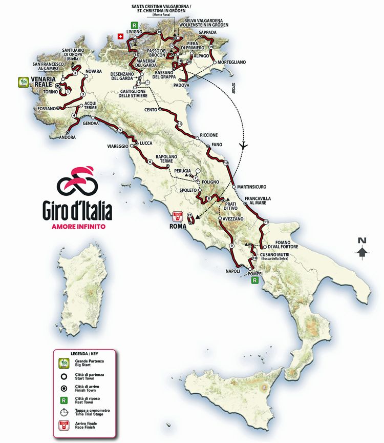 Recorrido del Giro 2024
