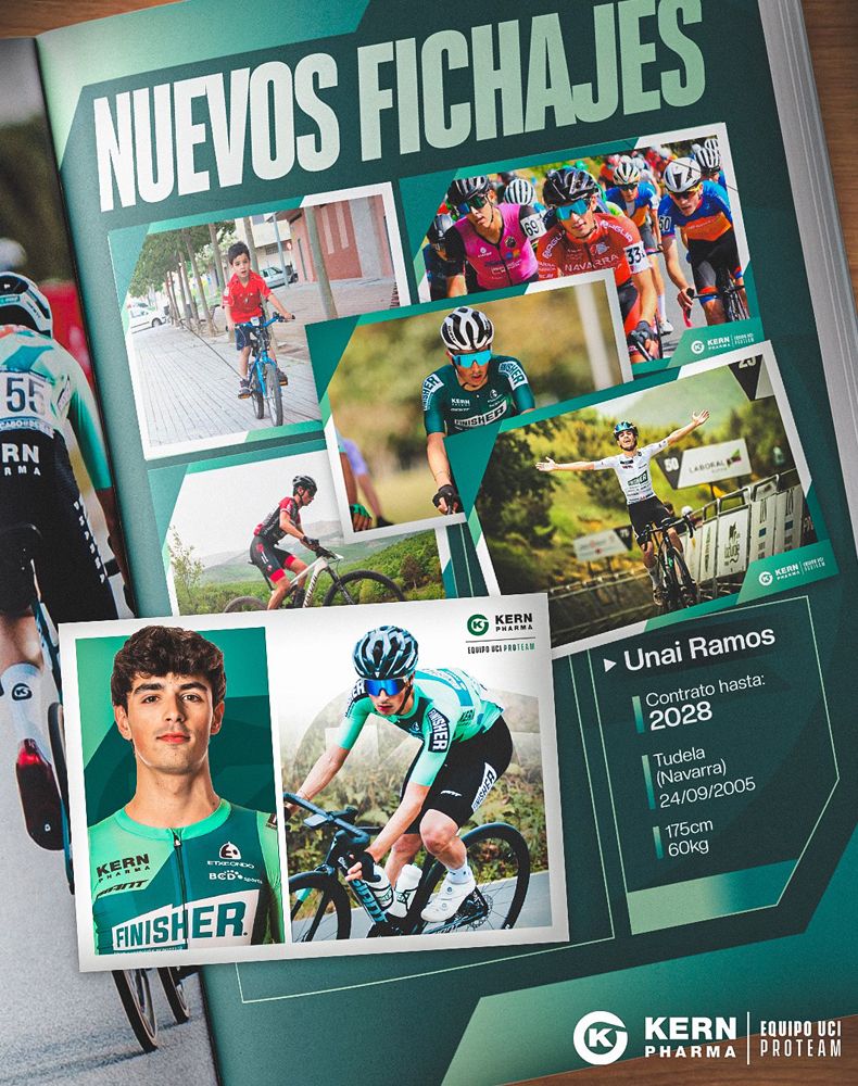 cartel fichaje Unai Ramos Kern Pharma